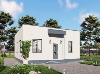 Одноэтажный дом с тремя спальнями и просторной кухней